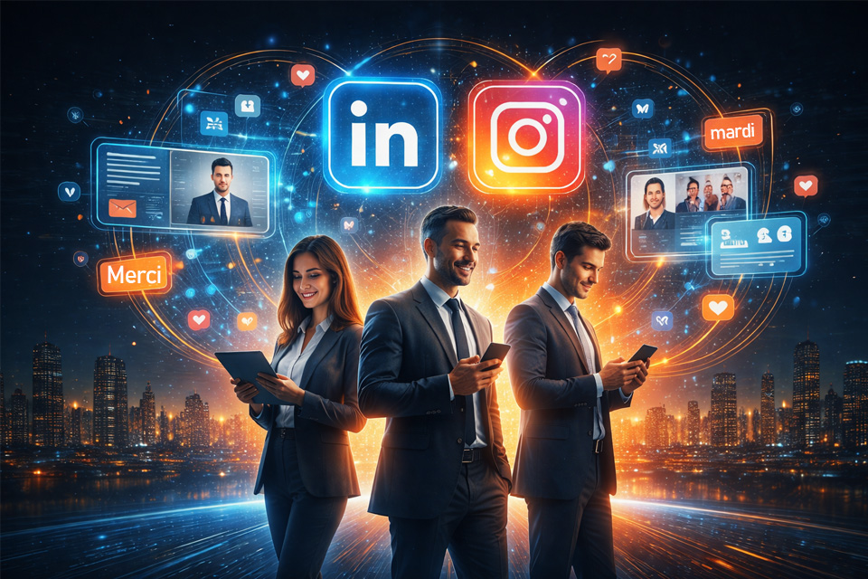LinkedIn et Instagram